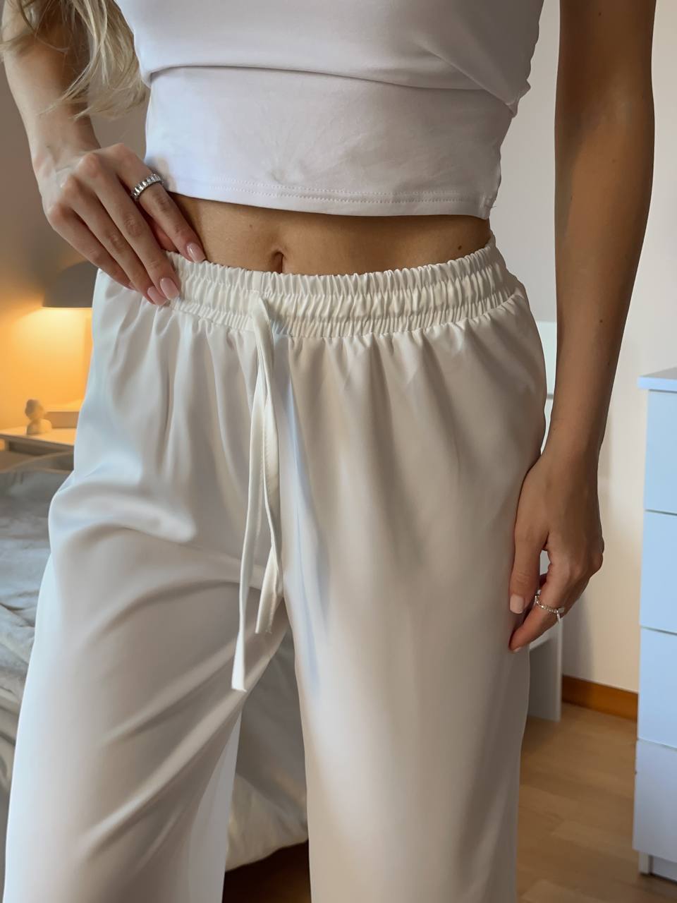 Satin pants