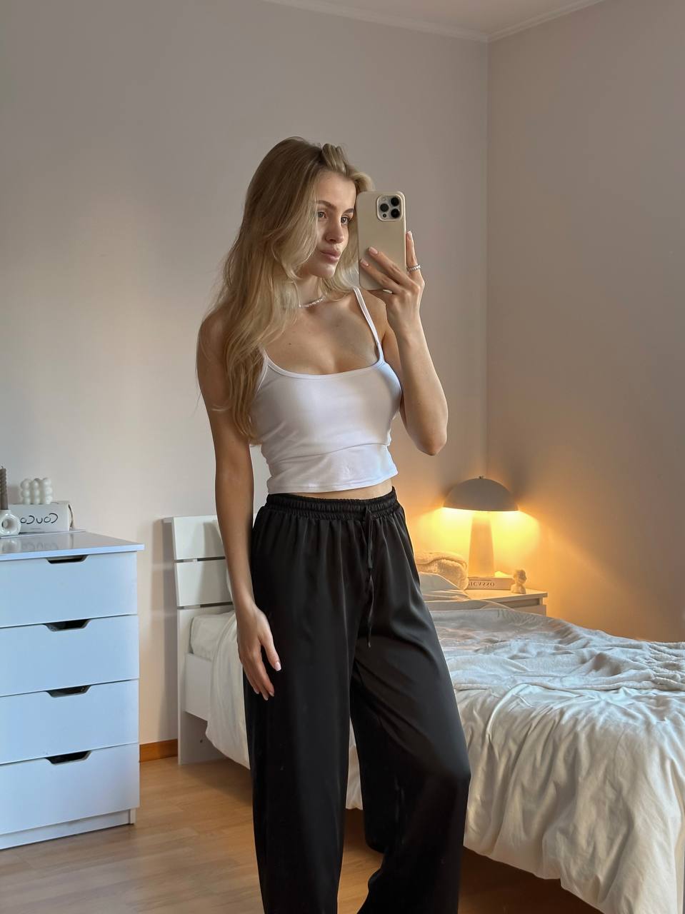 Satin pants
